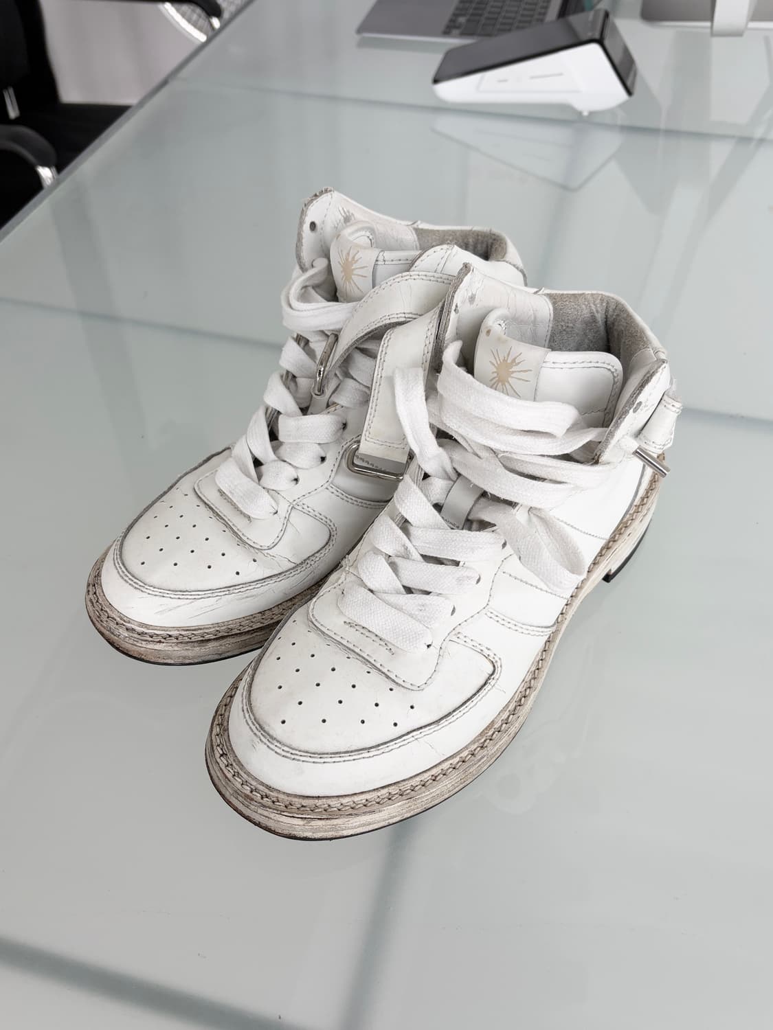 미하라 야스히로 하이브리드 레더 스니커즈 상품이미지1