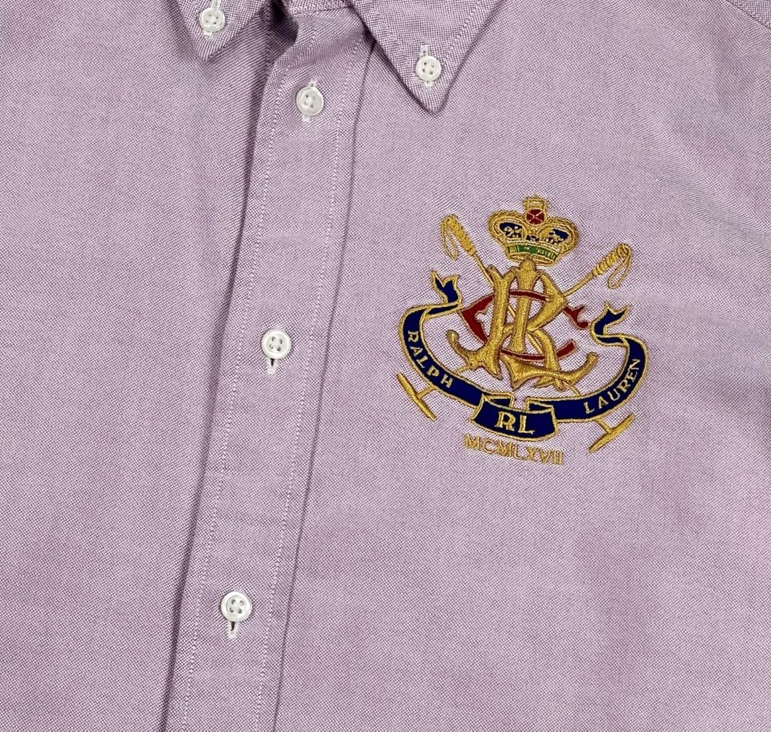 폴로 랄프로렌 RL 자수 로고 핑크 셔츠 (S 여성추천) 상품이미지3