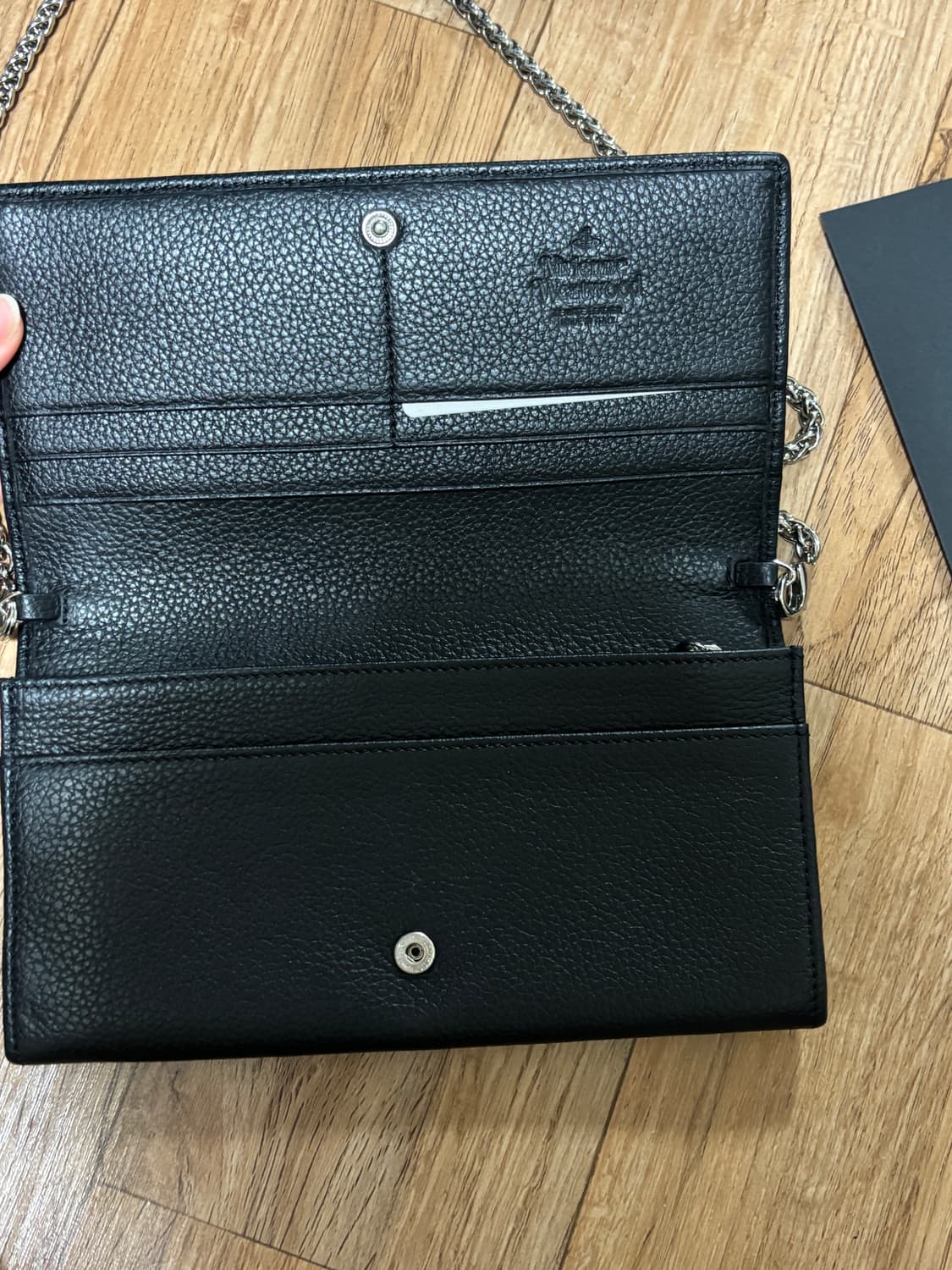 23SS 비비안웨스트우드 블랙 체인 장지갑 상품이미지3