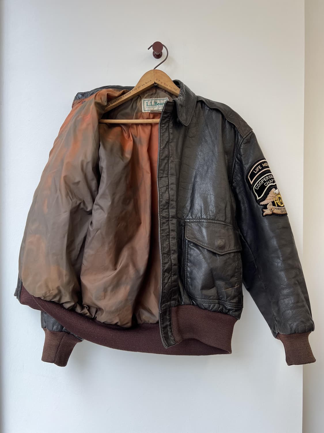 L.L.Bean Leather Flight Jacket 상품이미지5