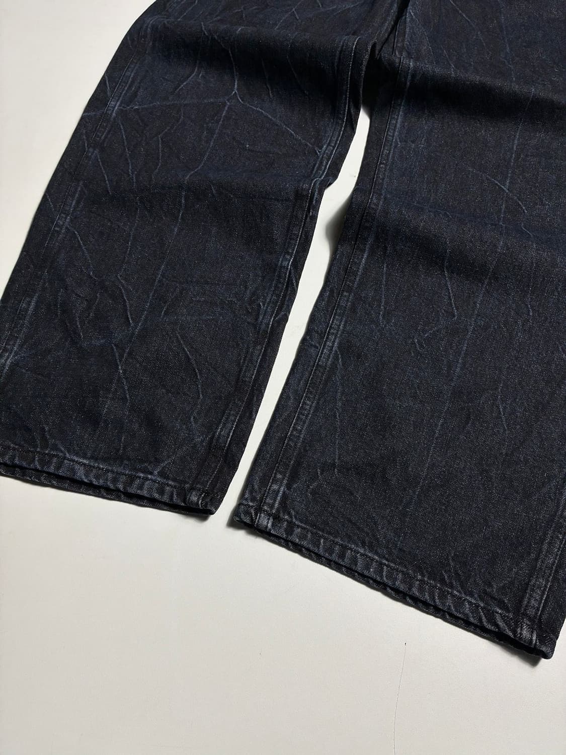 Selected HOWELL 블랙 워싱 와이드 데님 팬츠 R2365 상품이미지4
