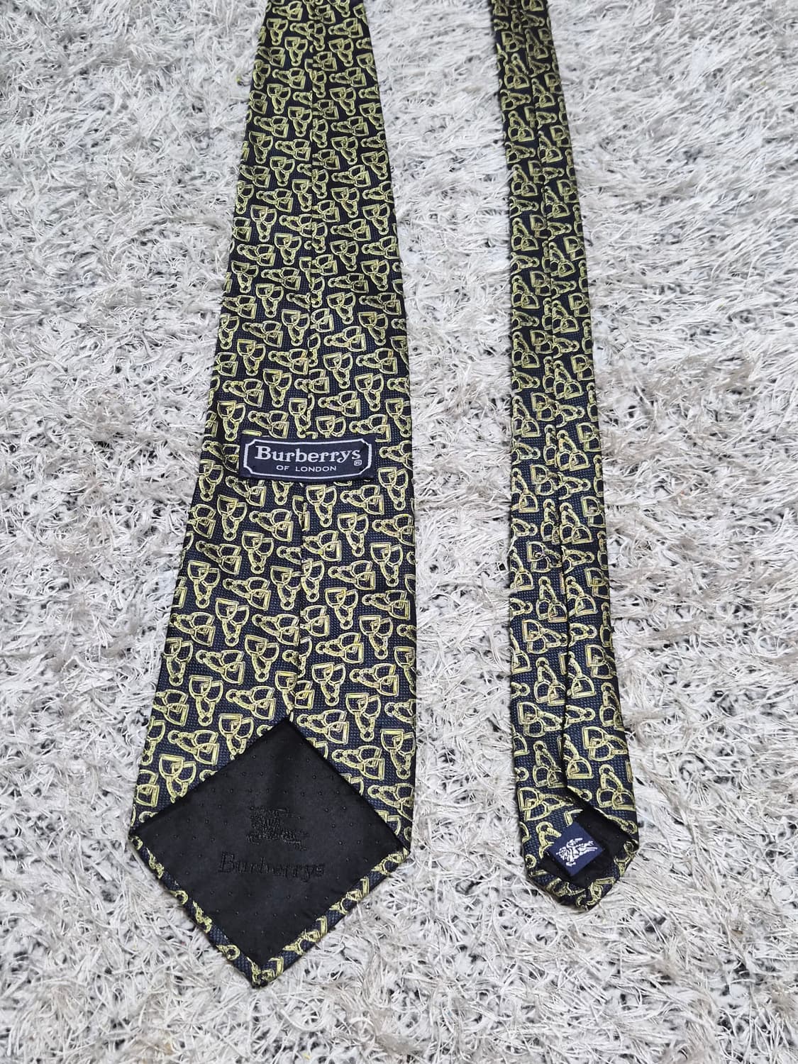 버버리Burberry 금장 패턴 넥타이 Free - N34 상품이미지6