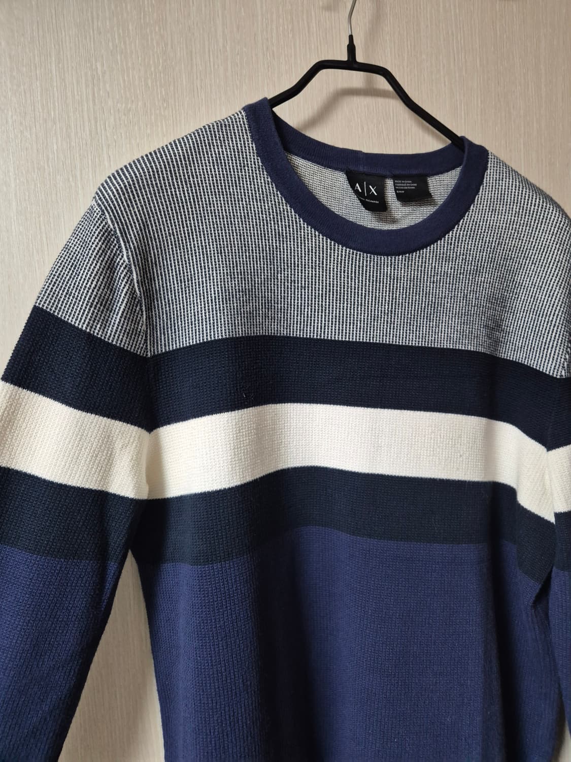 알마니 아르마니 니트 스웨터 배색니트 95ㅡ100 상품이미지2