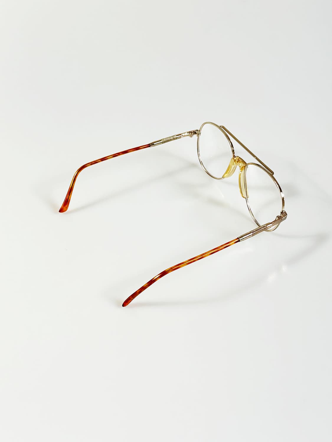 90s PERCEPTION 골드 보잉 프레임 빈티지 안경 상품이미지4