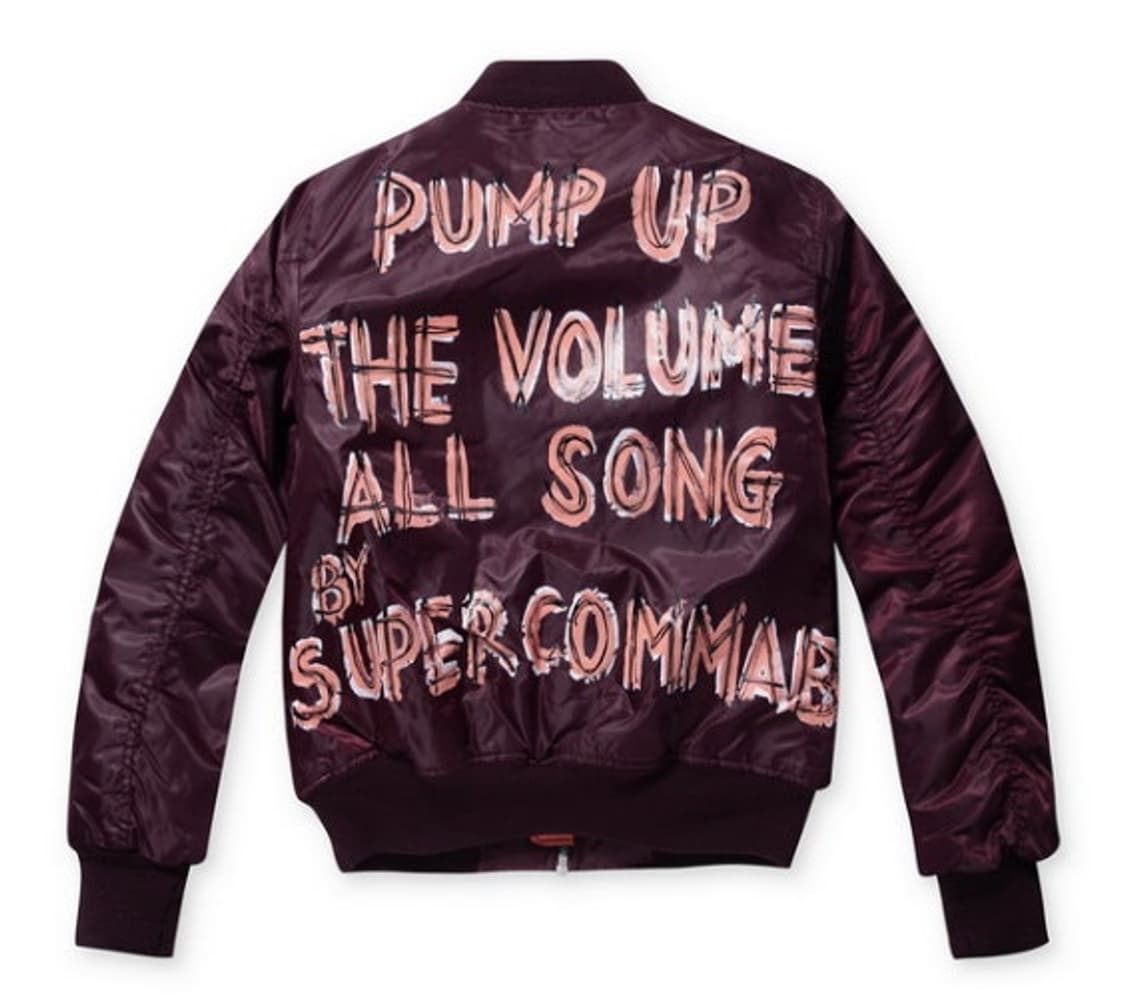 슈퍼콤마비 핸드패인팅 MA-1 항공 점퍼 상품이미지8