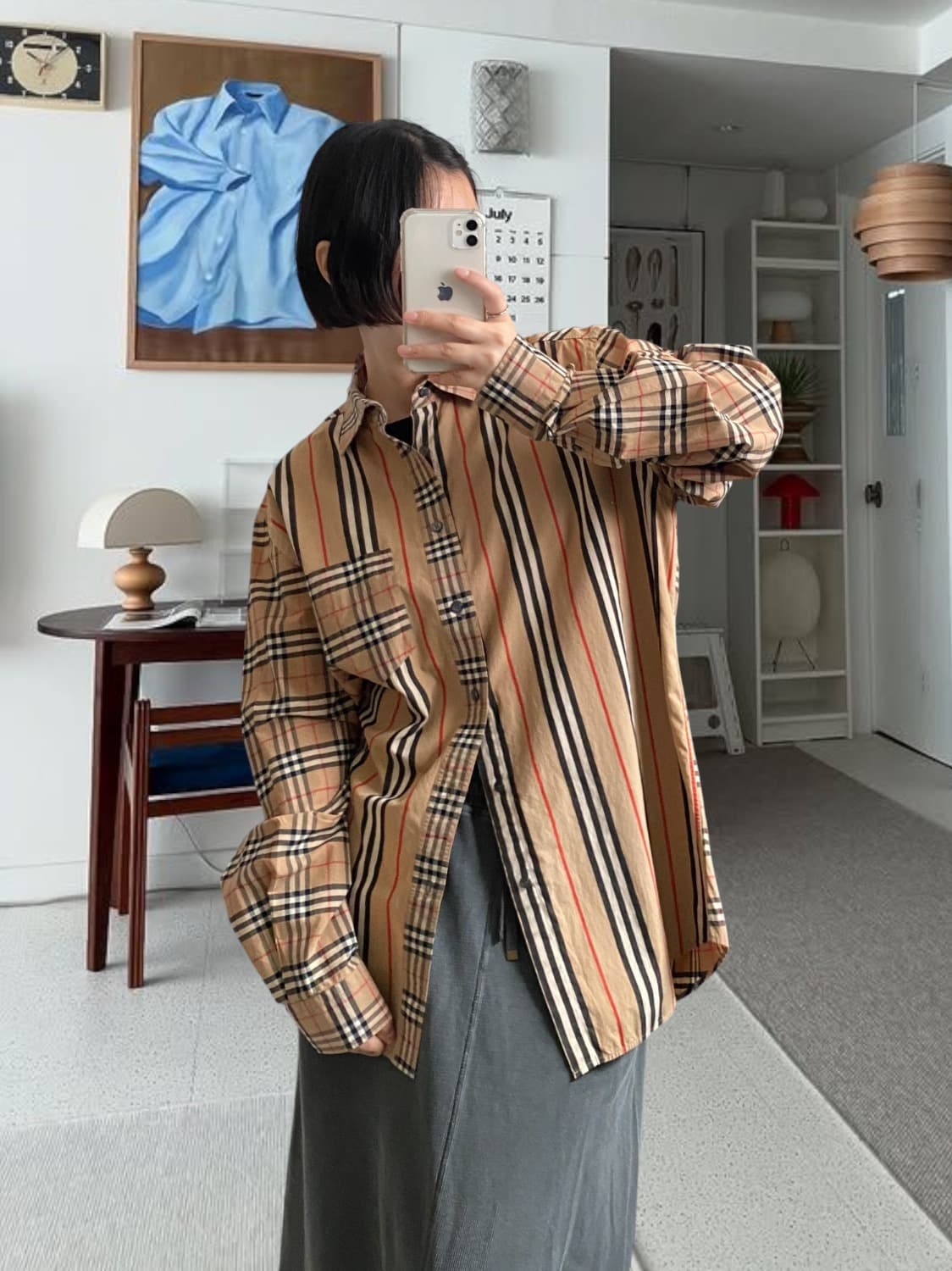 버버리 스트라이프 셔츠 (Man 2XL) AB0688 상품이미지1
