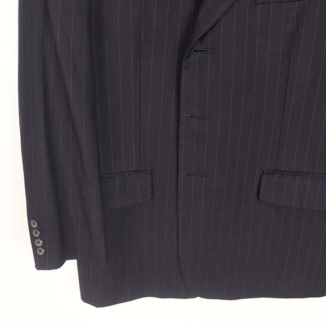 입생로랑 90s 스트라이프 싱글 블레이저 M 상품이미지4