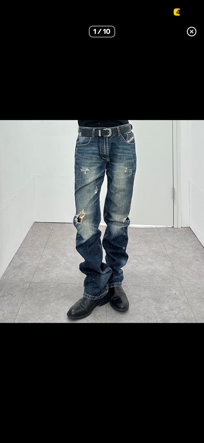 디젤 데미지드 데님팬츠 상품이미지1