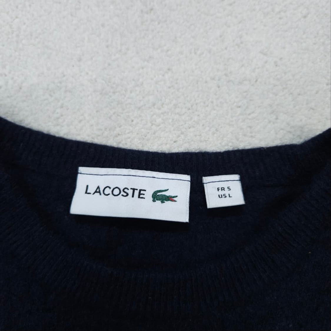 라코스테 울 니트 L 블랙 상품이미지4