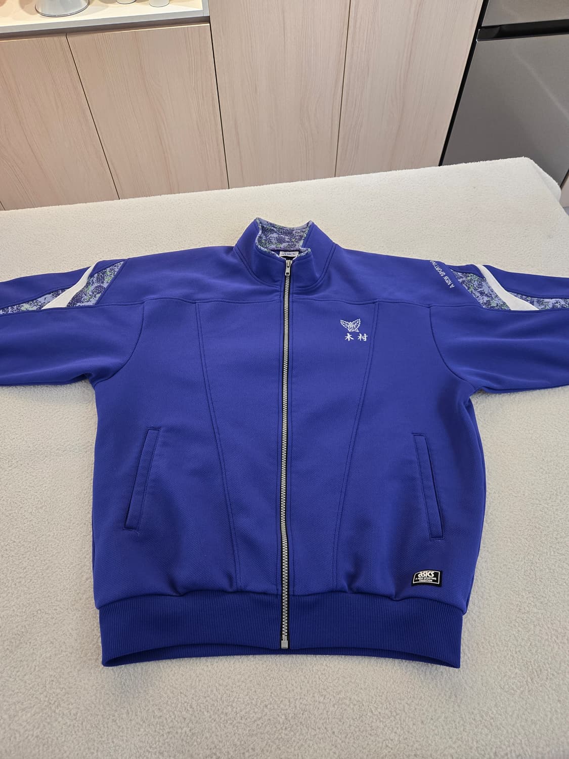 아식스 일본빈티지 고등학교 기무라 퍼플 트랙 자켓 상품이미지3