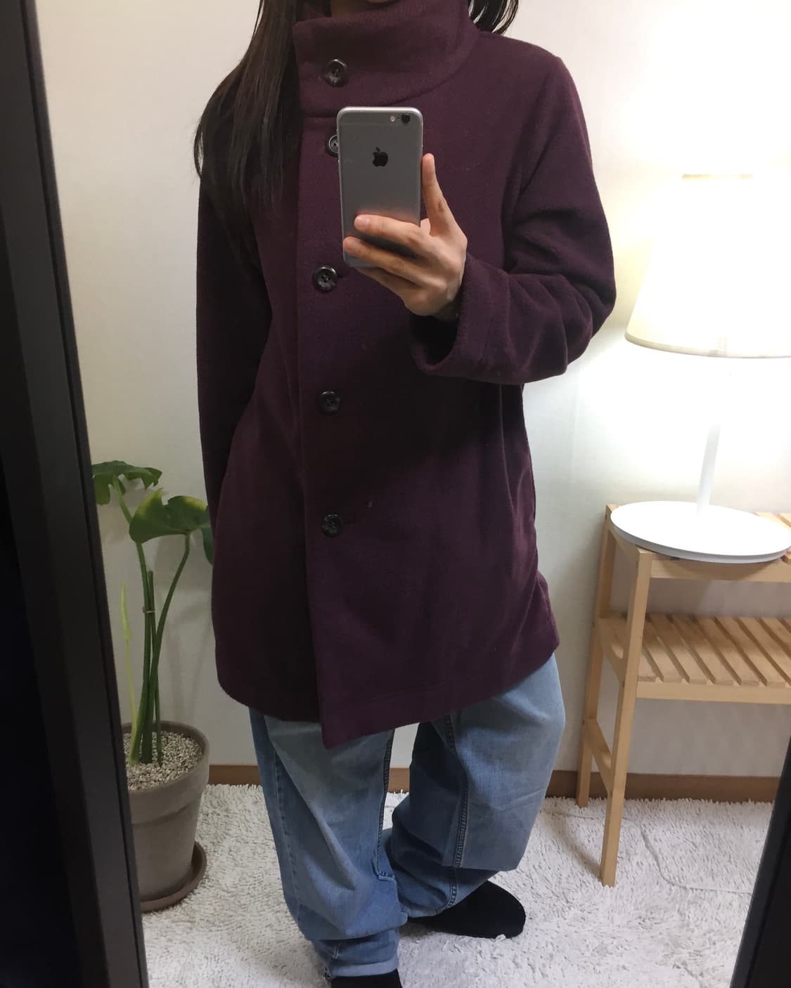muted purple vintage coat 상품이미지2