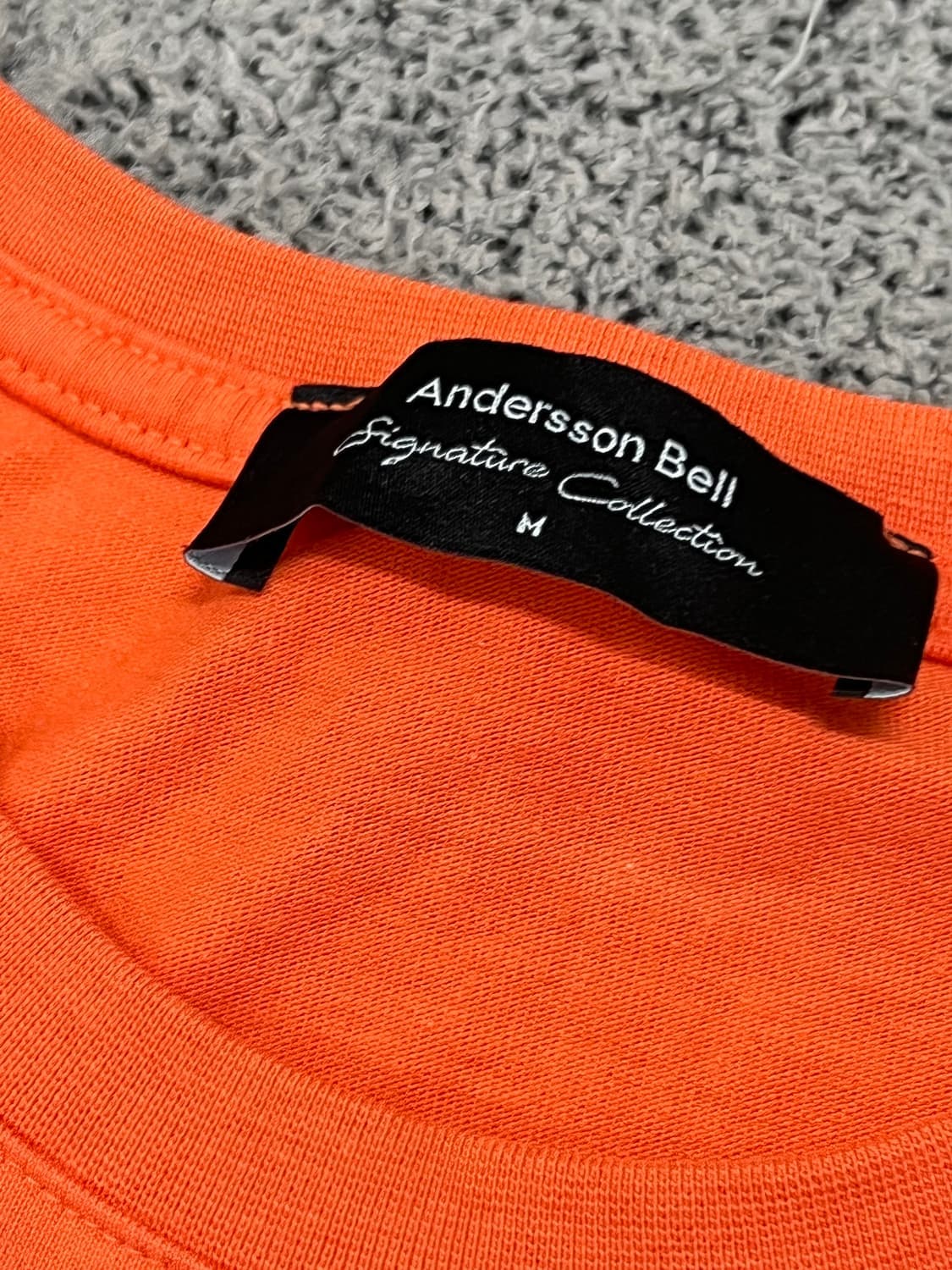(M) 앤더슨벨 자수로고 반팔 티 오렌지 상품이미지3