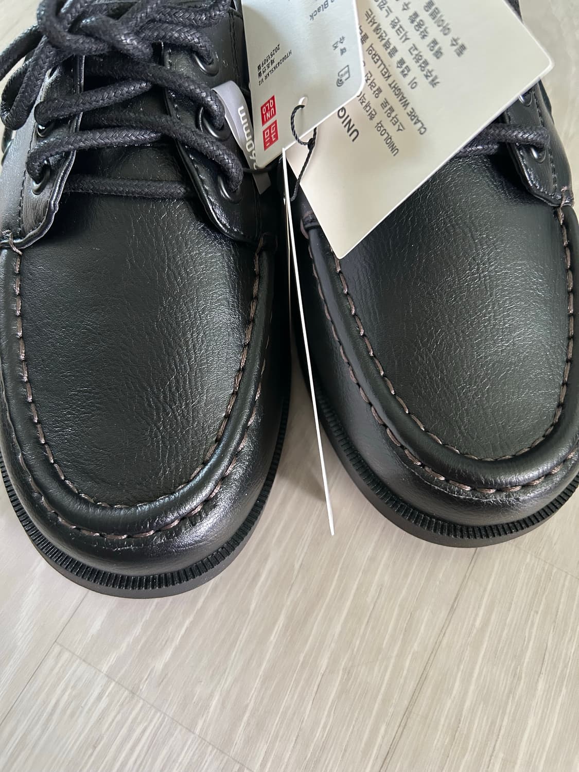 유니클로 덱 슈즈 블랙 260 상품이미지2