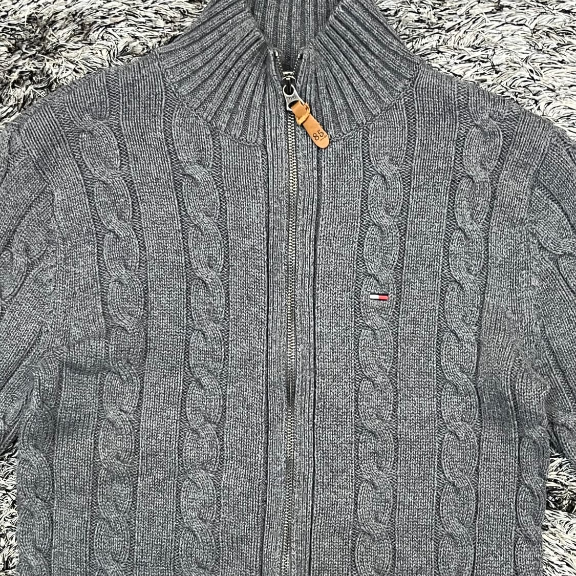 타미힐피거 케이블니트 여성 집업 (S) 상품이미지2