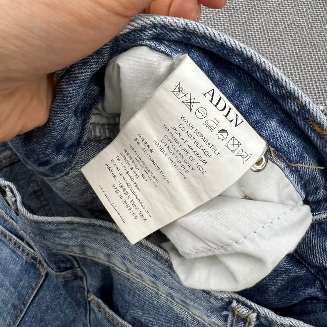 아크메드라비 벌룬핏 데님팬츠 상품이미지3