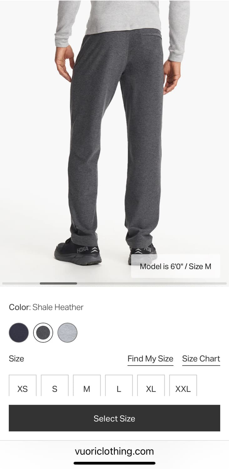 뷰오리(Vuori) Channel 팬츠 XS 상품이미지2