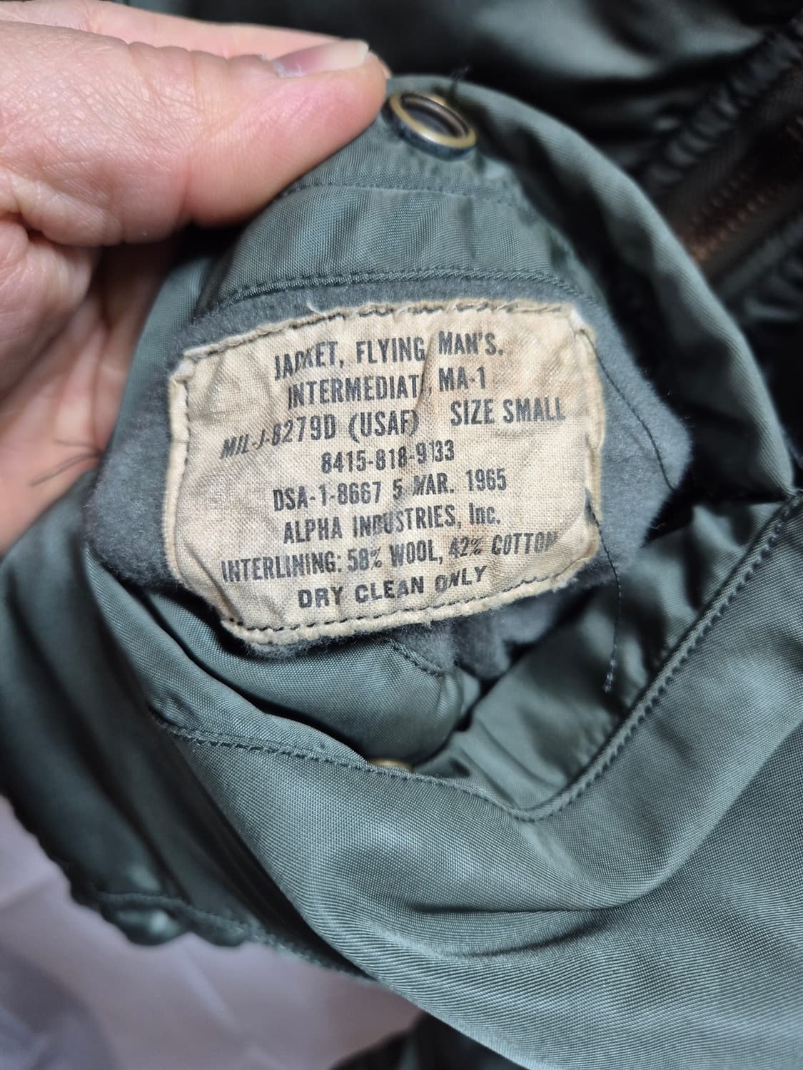  알파 60's ma-1 자켓 상품이미지6