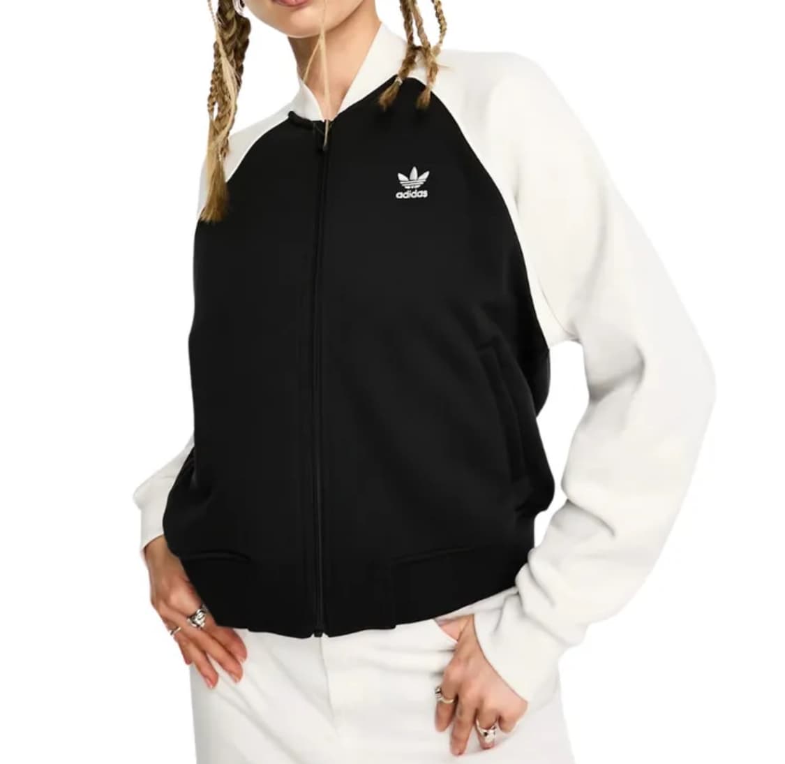 아디다스 아디컬러 트레포일 로고 여성 봄버자켓 상품이미지1