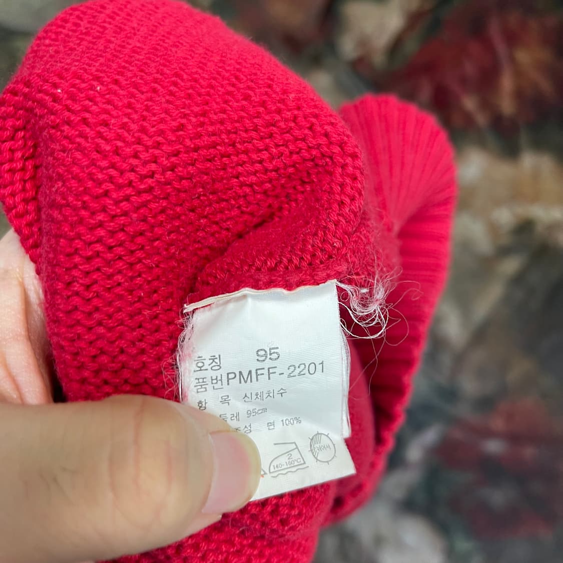 폴로 랄프로렌 빈티지 스몰 포니로고 레드울니트 95 상품이미지4