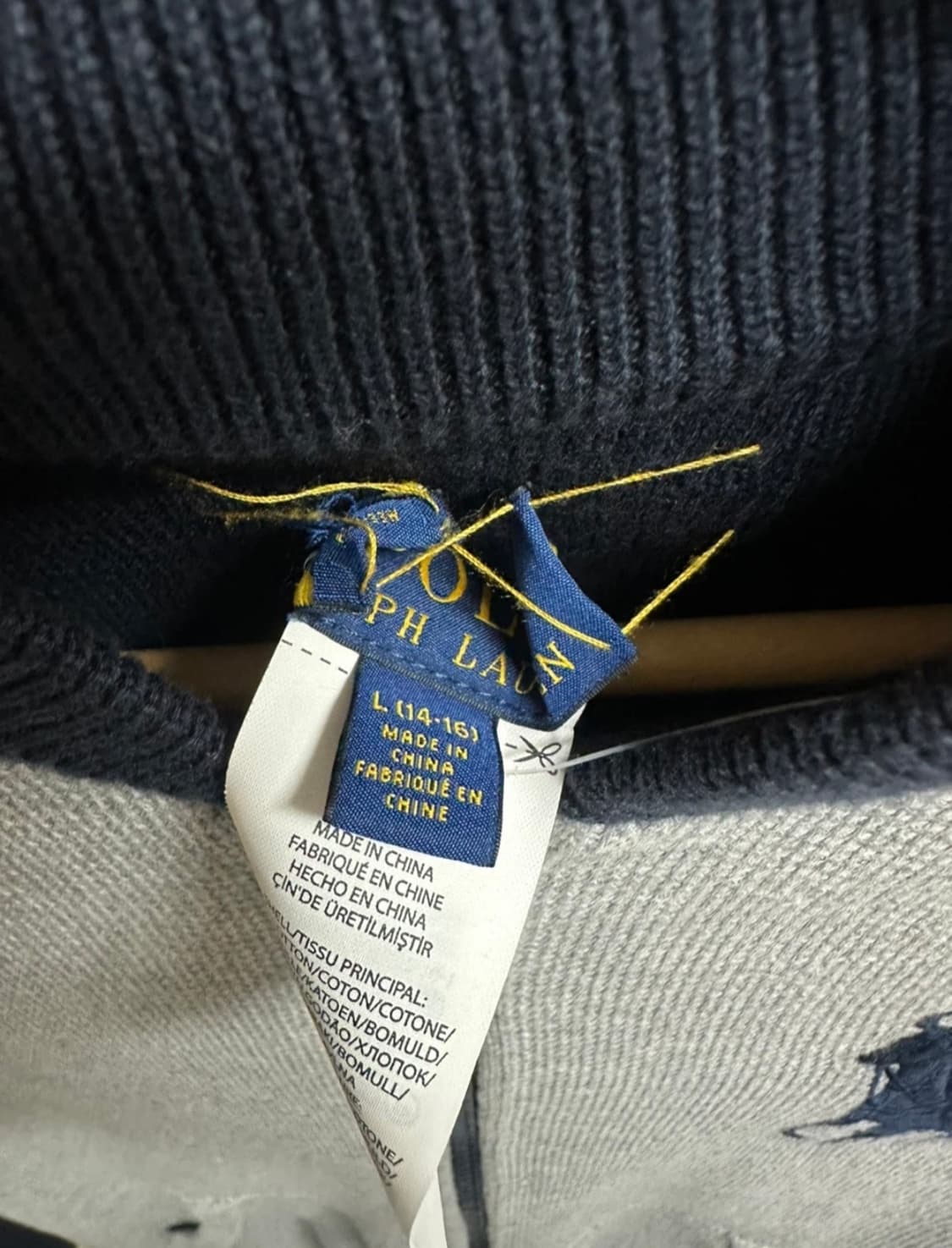 폴로랄프로렌 빅포니 보이즈 니트집업 L  상품이미지3