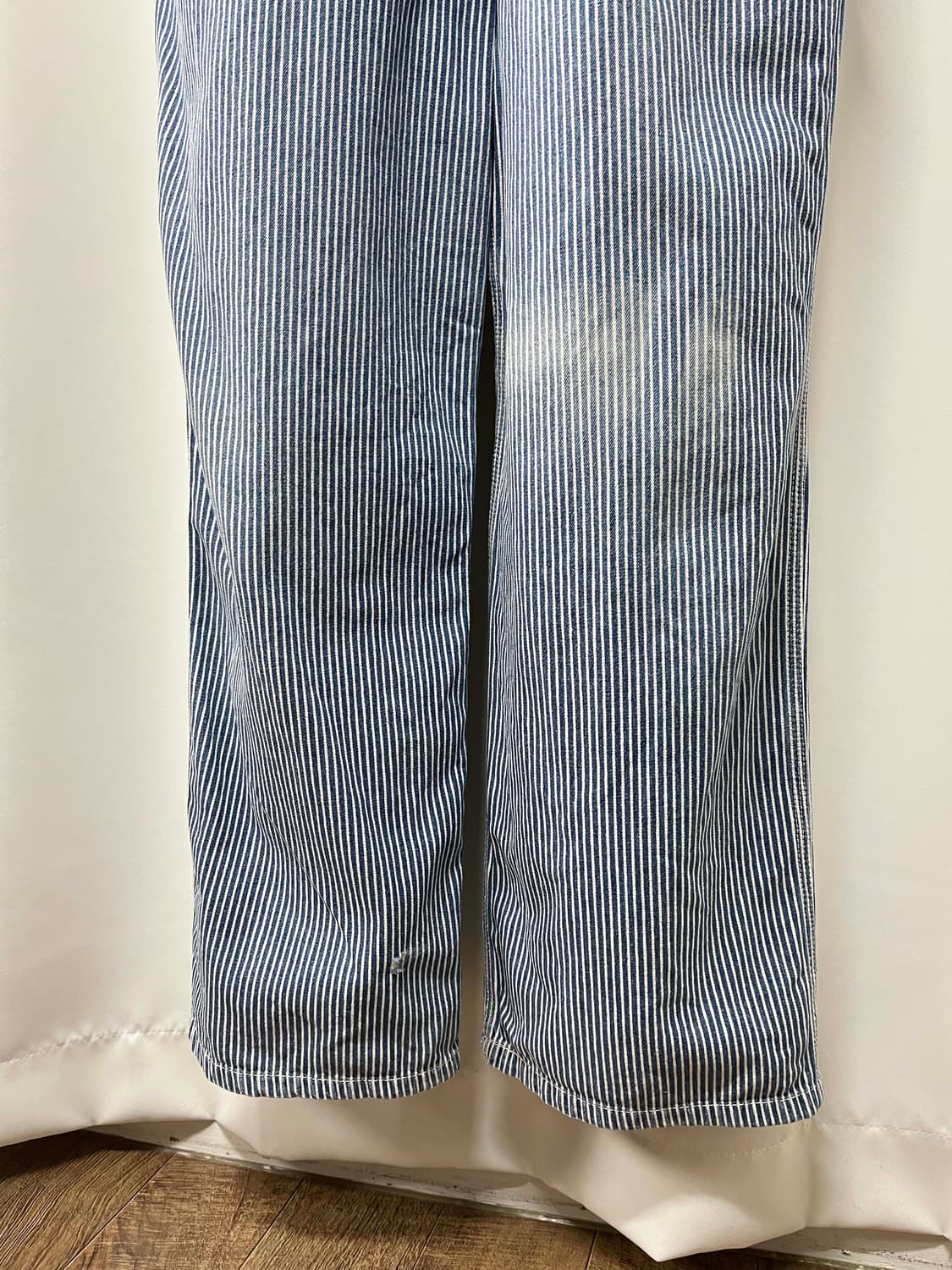 80's LEE 히코리 인디고 오버롤 카펜터 워크웨어 멜빵바지 91-SB 상품이미지6