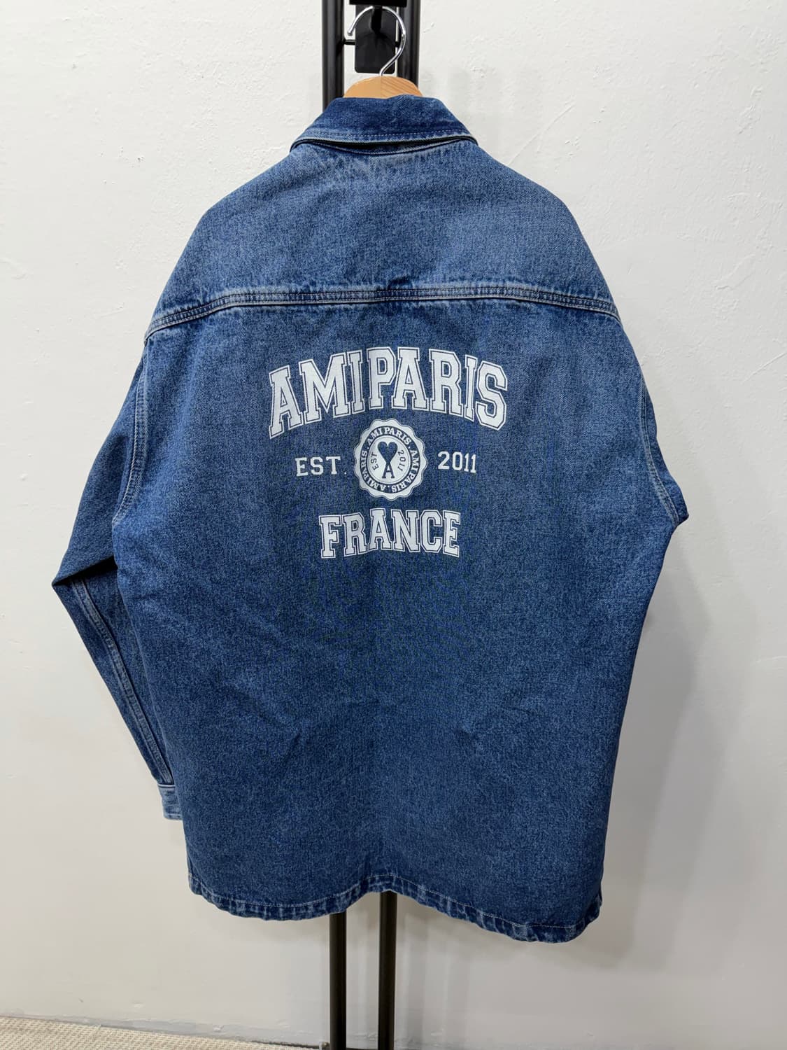 정품) 아미 남성 파리스 오버핏 데님 자켓 L 상품이미지1