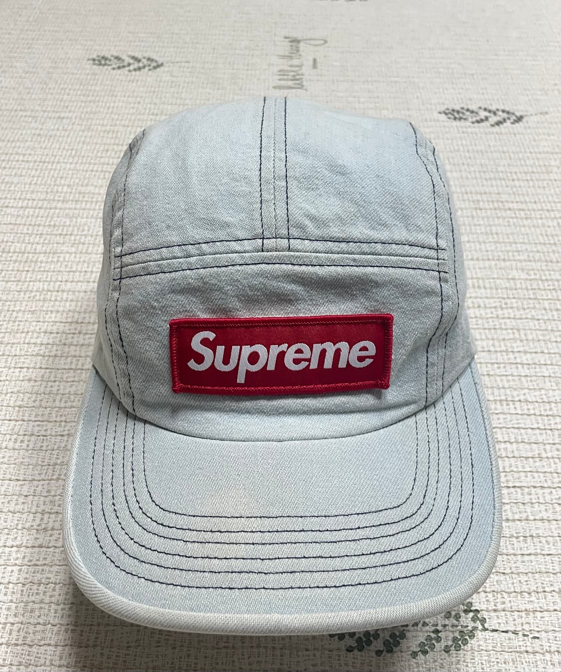 17ss 슈프림 워시드 치노 트윌 캠프캡 데님 상품이미지1