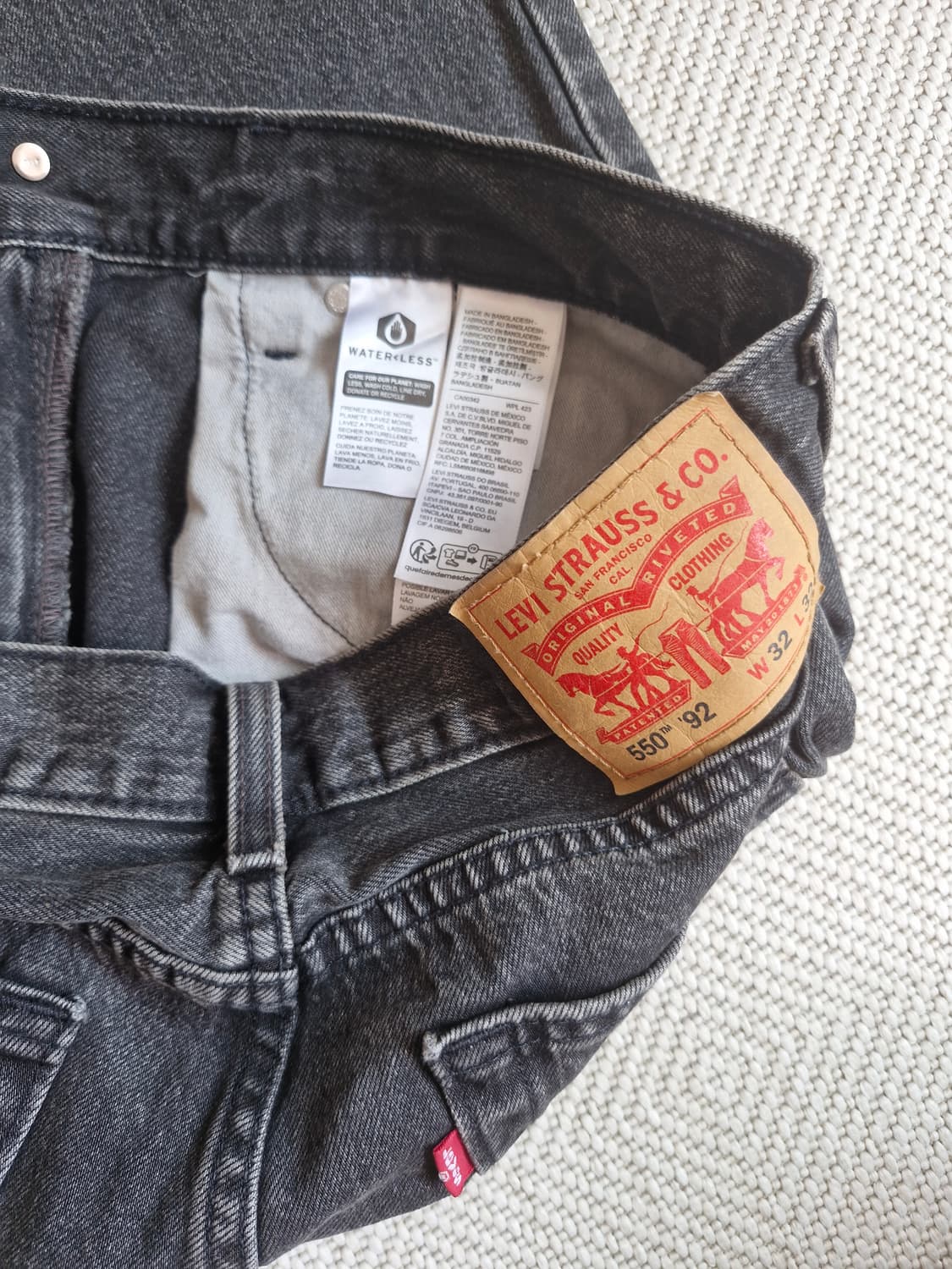 리바이스 550 '92 릴랙스드 테이퍼핏 32 상품이미지6