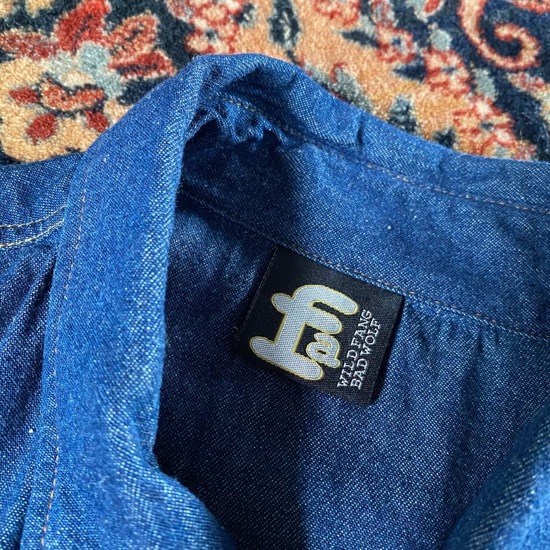 🌊90s Deadstock WILD FANG denim shirts 상품이미지6