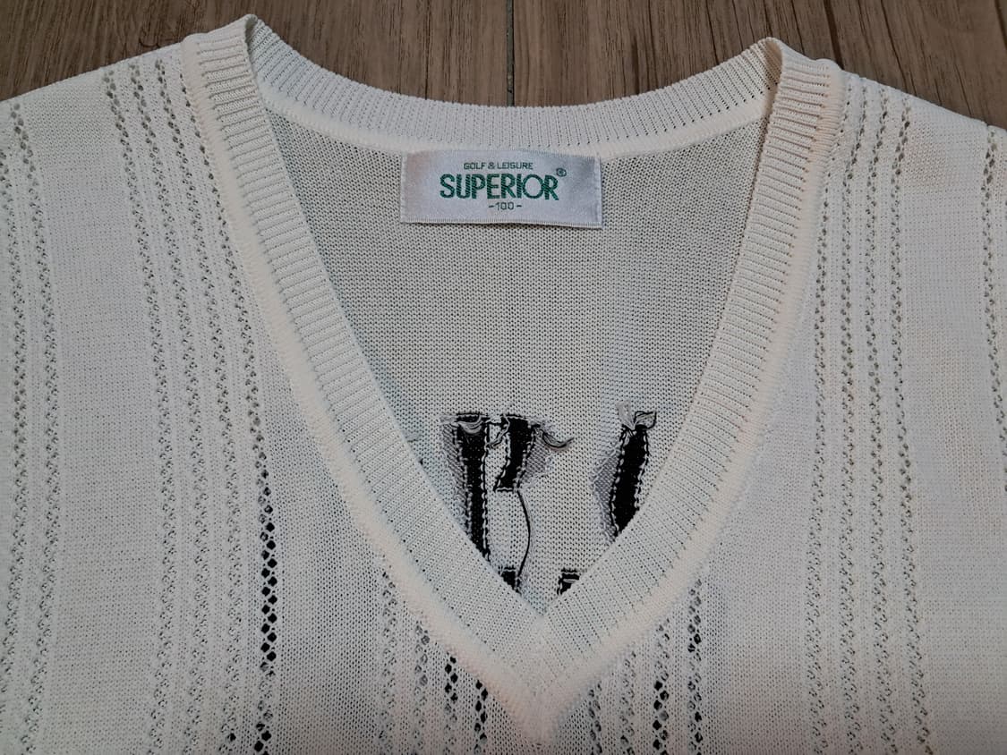 슈페리어 골프 니트 조끼 남성100 상품이미지6