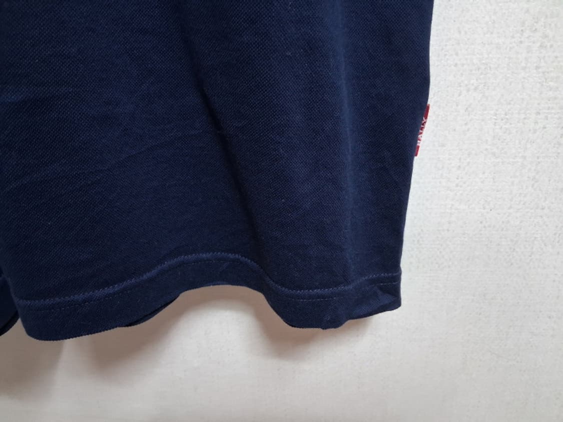 BALLY 발리 남성 반팔 카라티 네이비 실켓 곰보바닥 105 상품이미지4