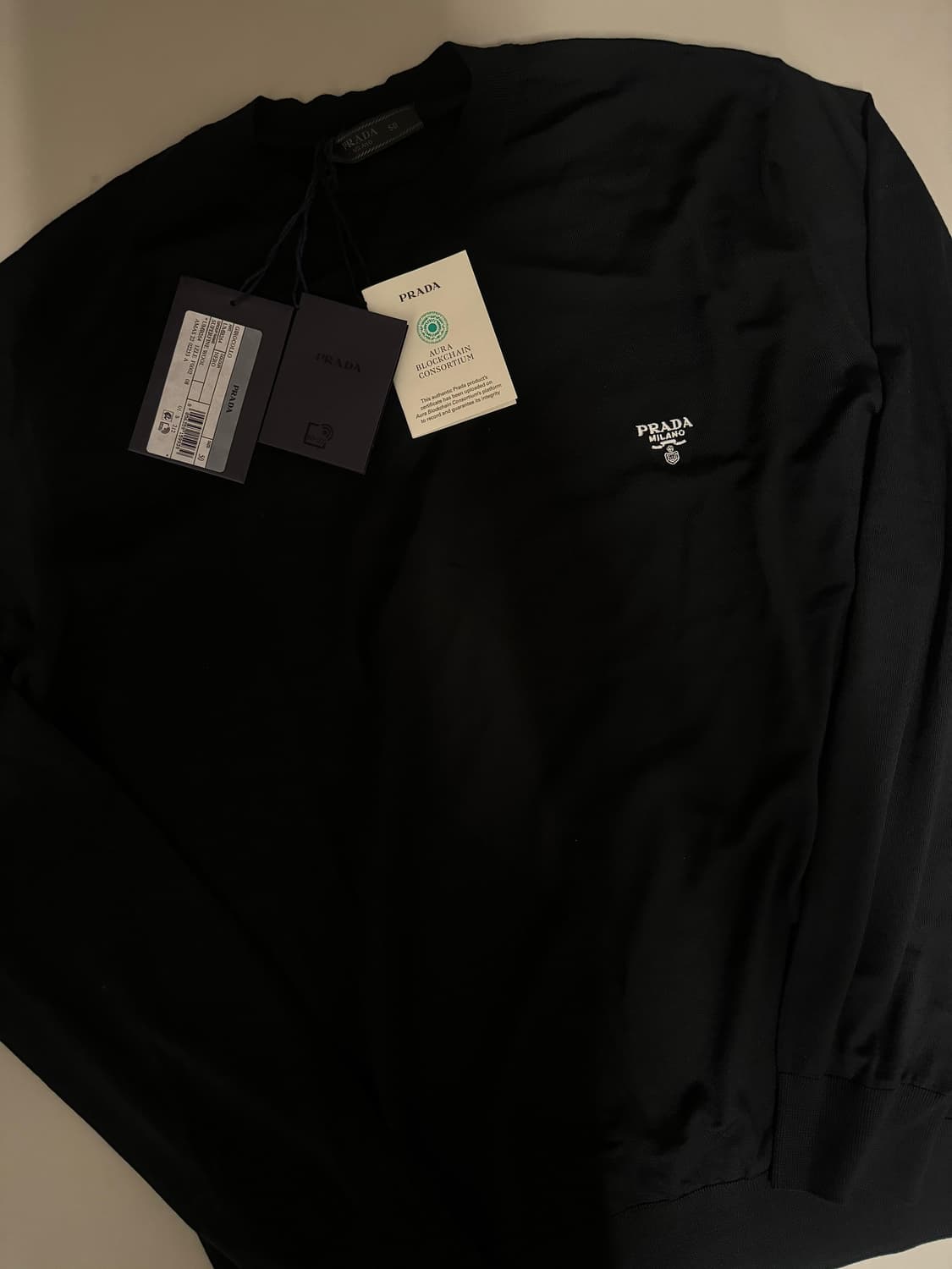 프라다 슈퍼파인 울 크루넥 스웨터 50 상품이미지3