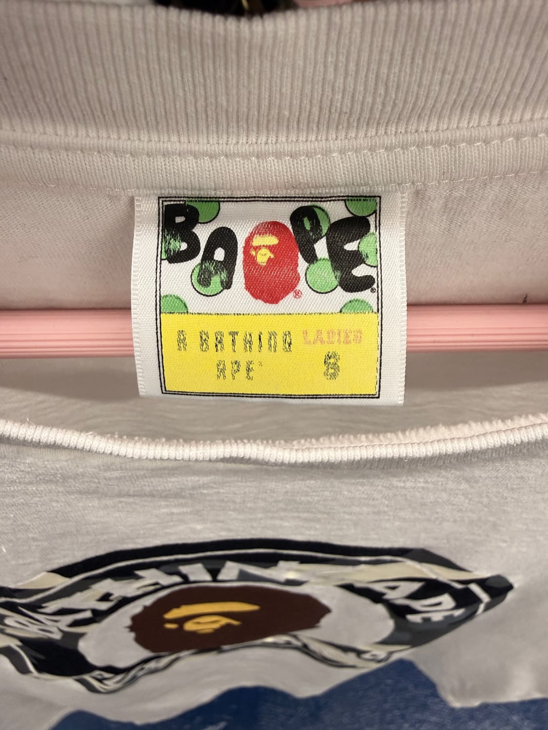 BAPE 베이프 레이디 컬리지 반팔티 상품이미지4