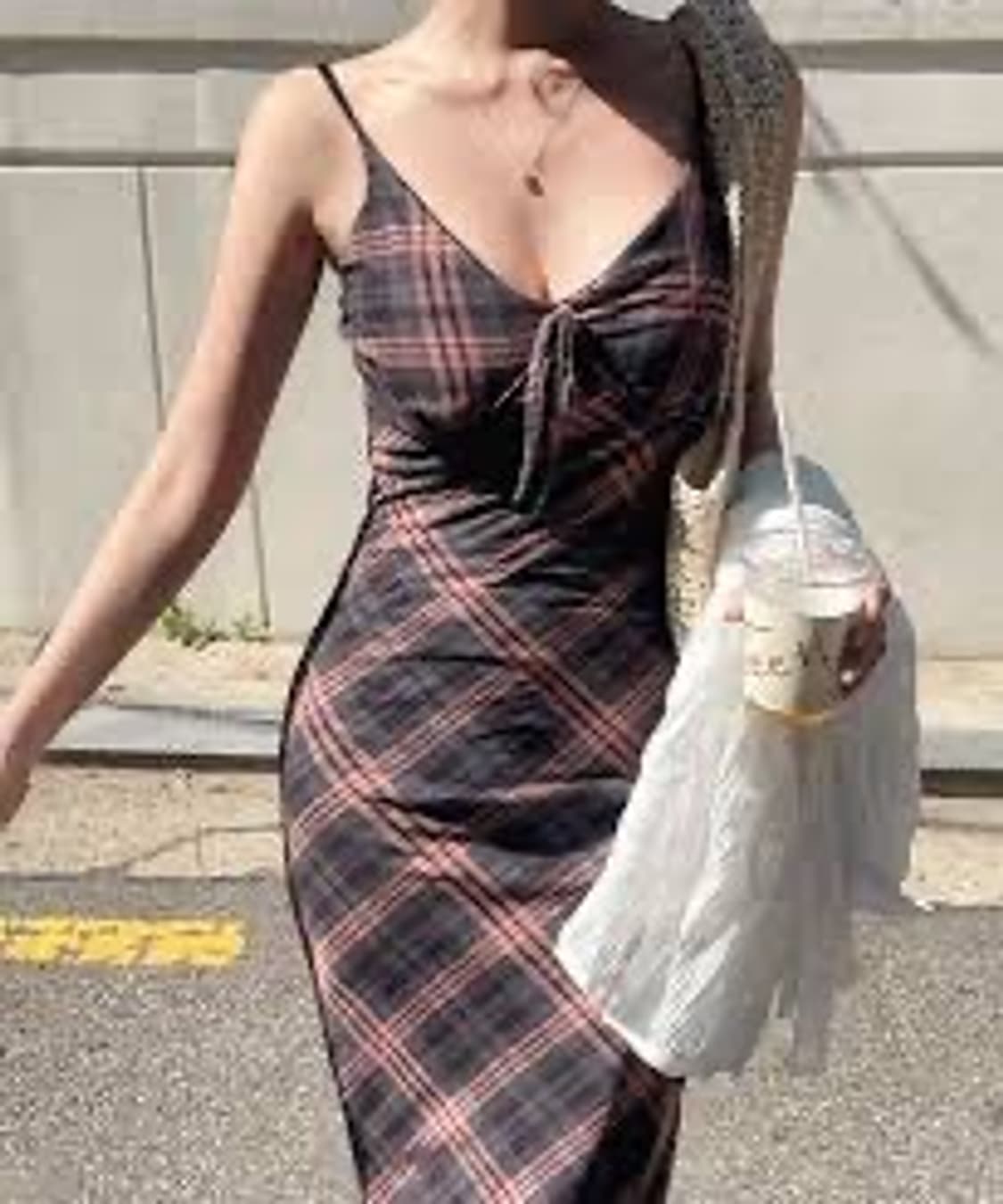 버피 브라운 체크 원피스 상품이미지2