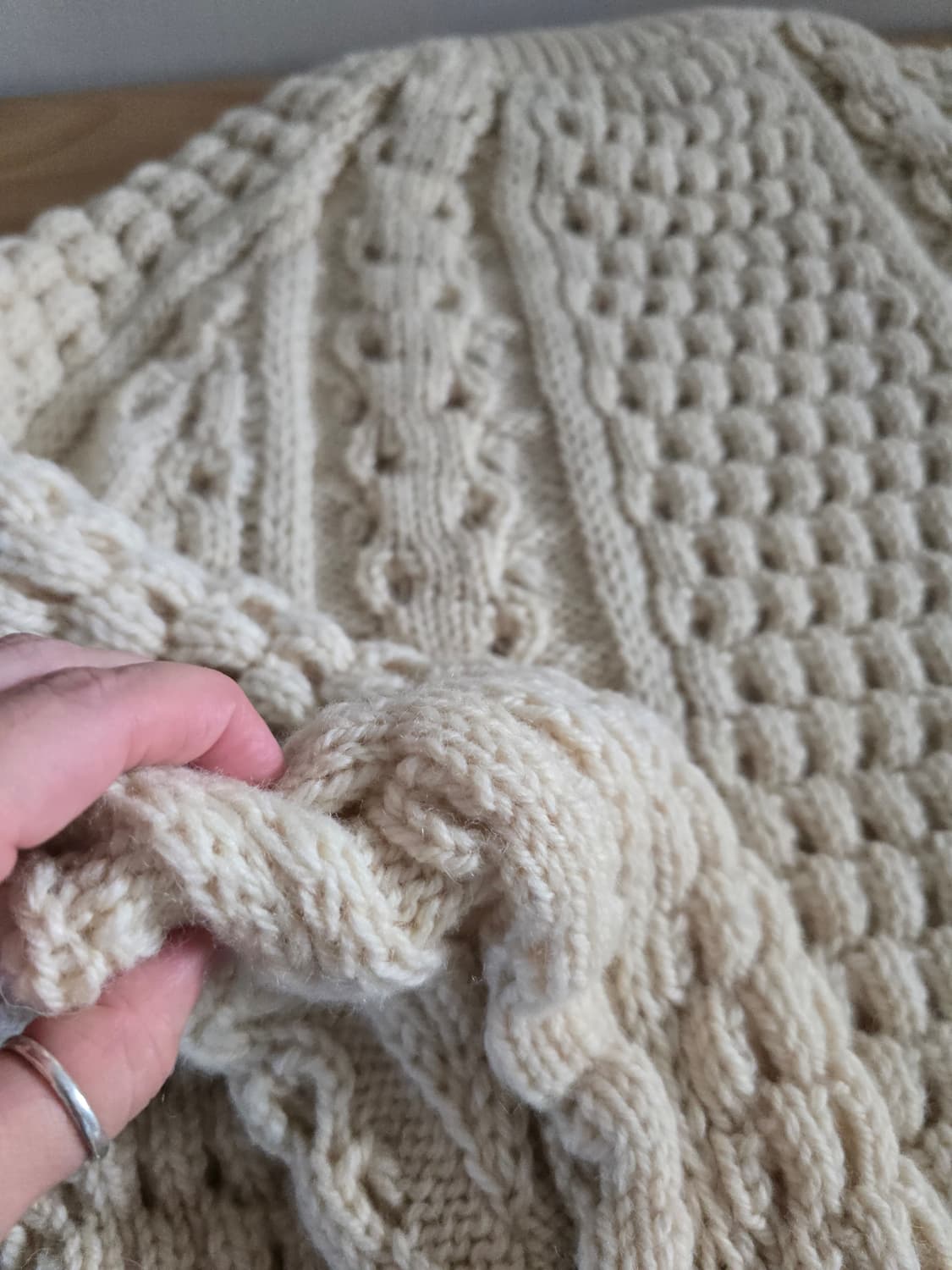 아일랜드 Quill Knit 100% 울 빈티지 니트 상품이미지9