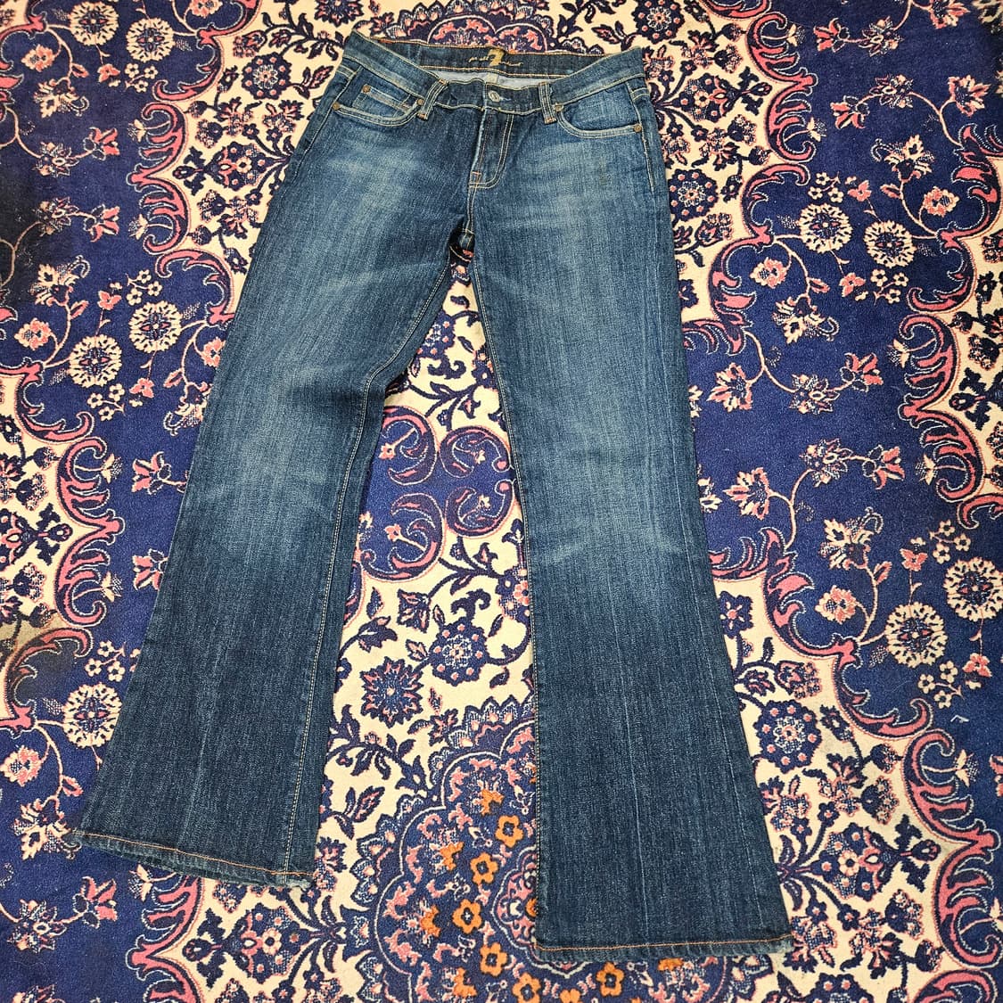 세븐진 포켓 펄 세미 부츠컷 데님 청바지 28  상품이미지3