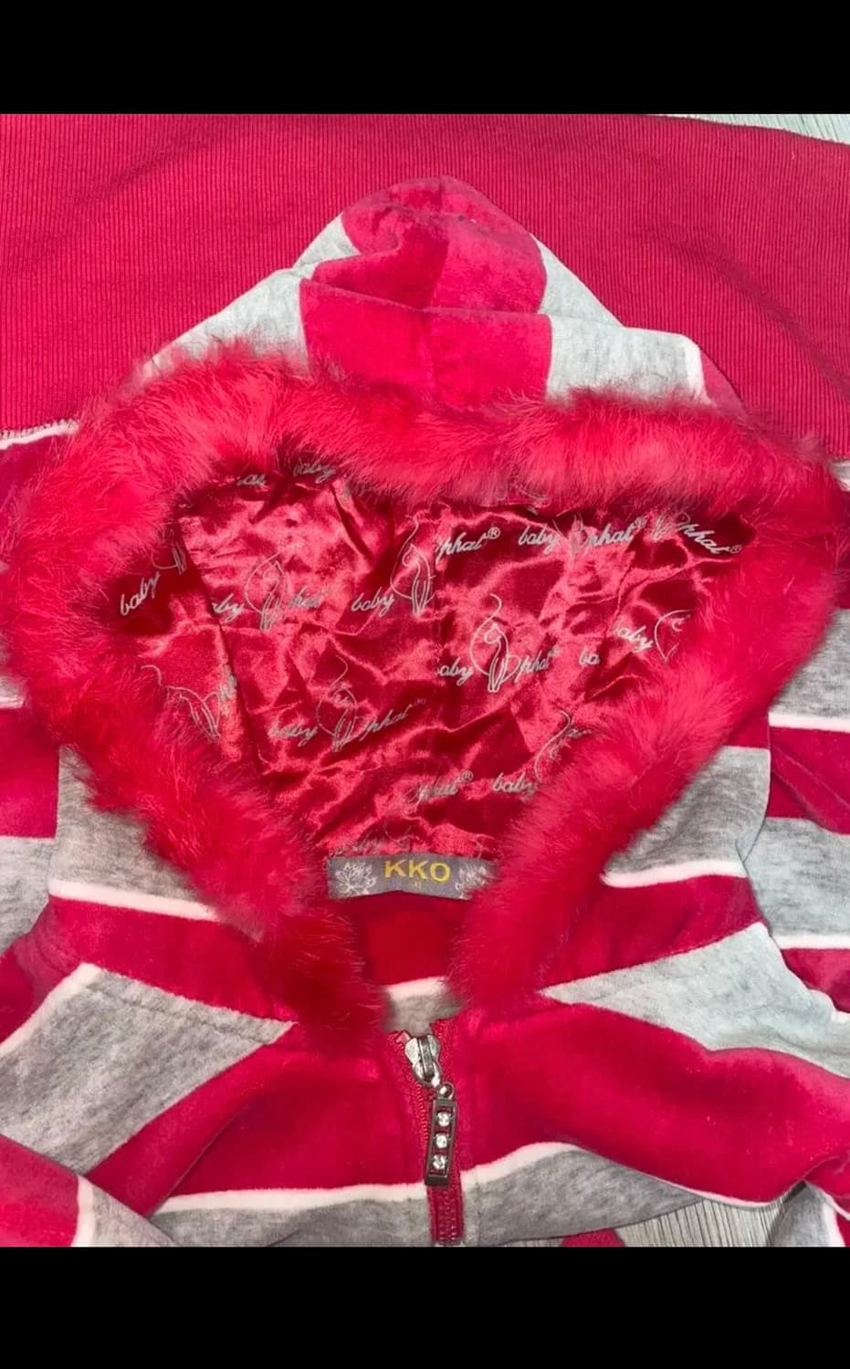 빈티지 갸루 후드집업 상품이미지1