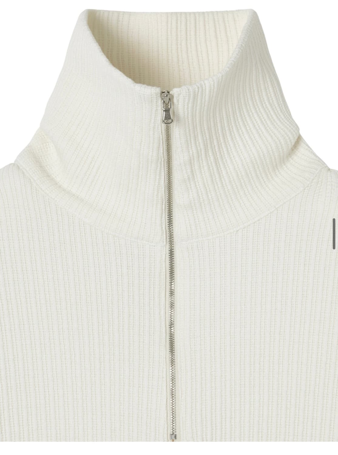 (L) 인사일런스 볼드 리브 하프 집업 니트 CREAM 상품이미지5