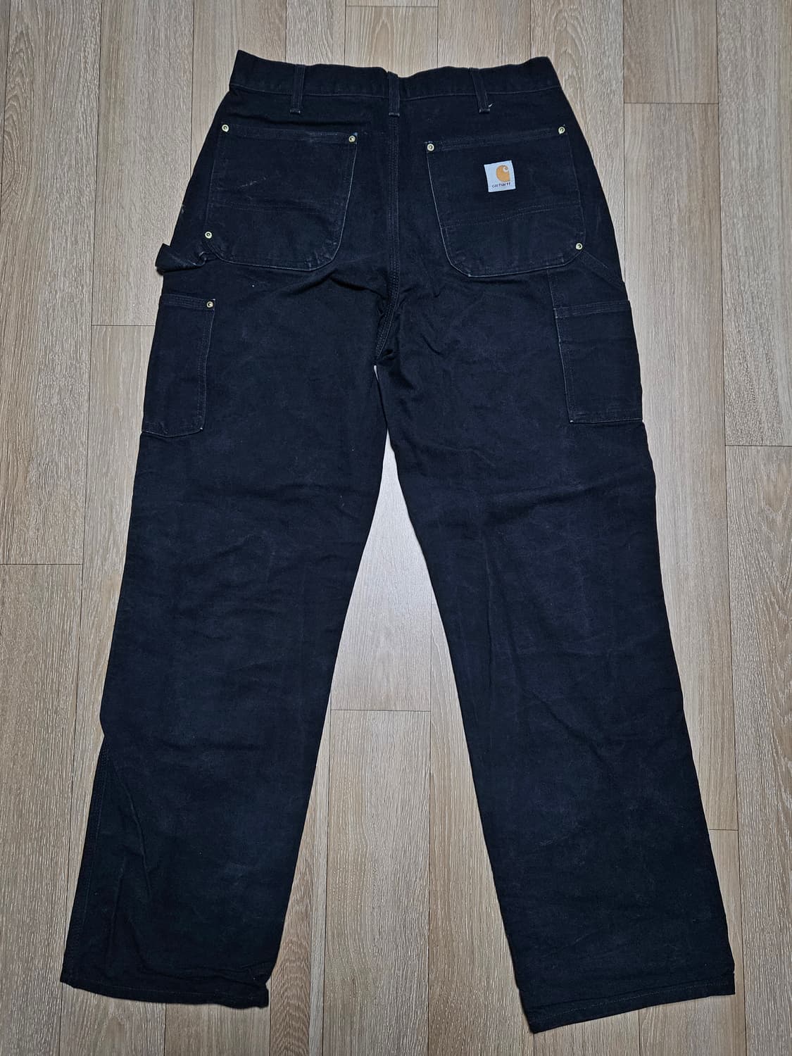 칼하트 더블니 블랙 B01 BLK 32/32 USA 상품이미지7