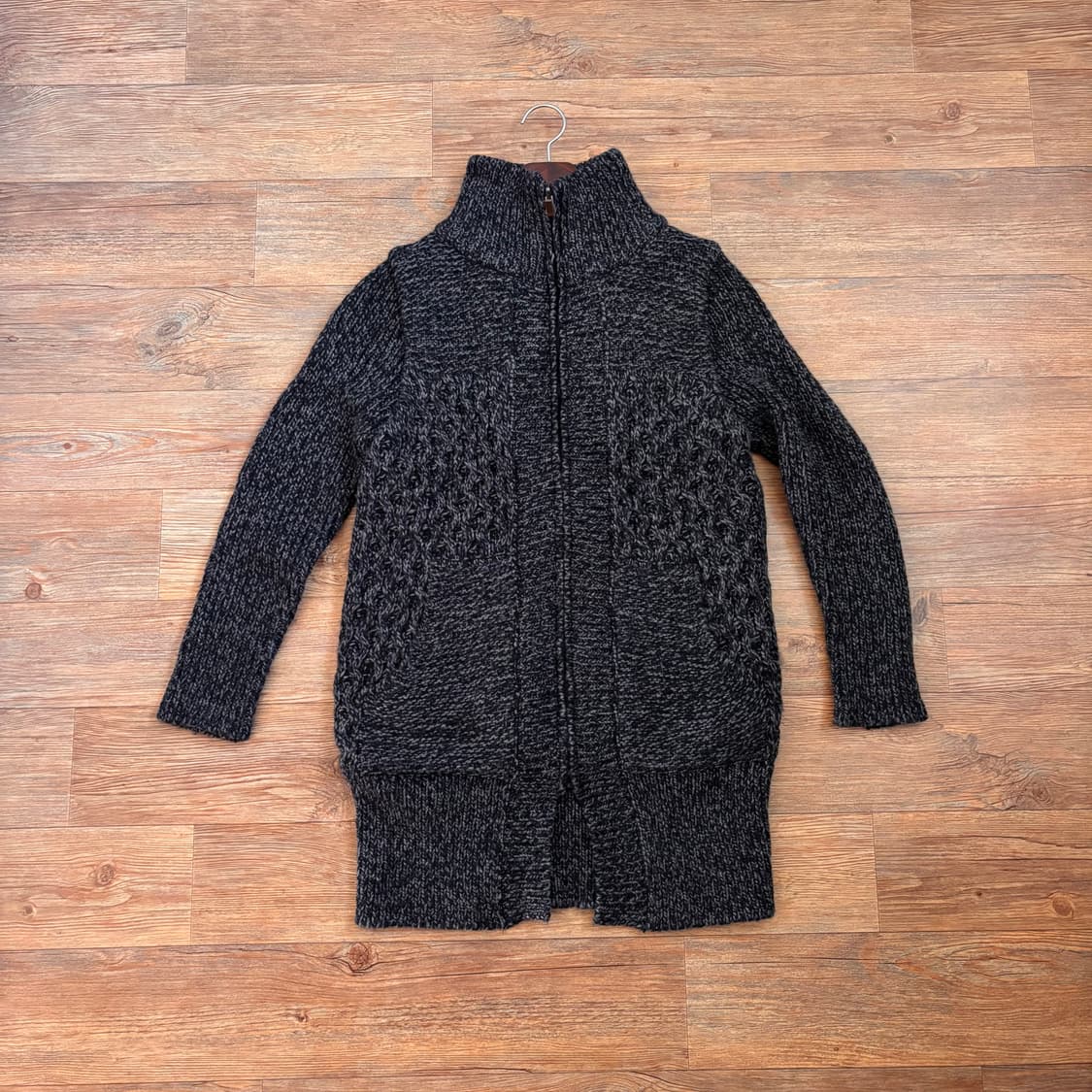 55 다운 패딩 안감 니트 집업 알파카 홈쇼핑 상품이미지3