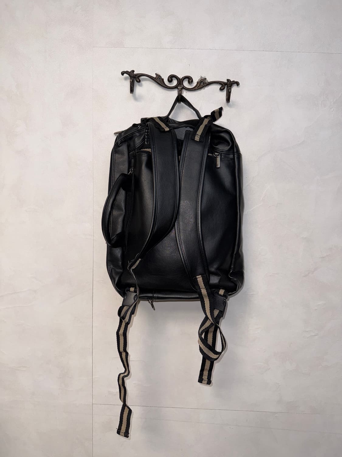 DIESEL black leather two ways square bag 상품이미지5