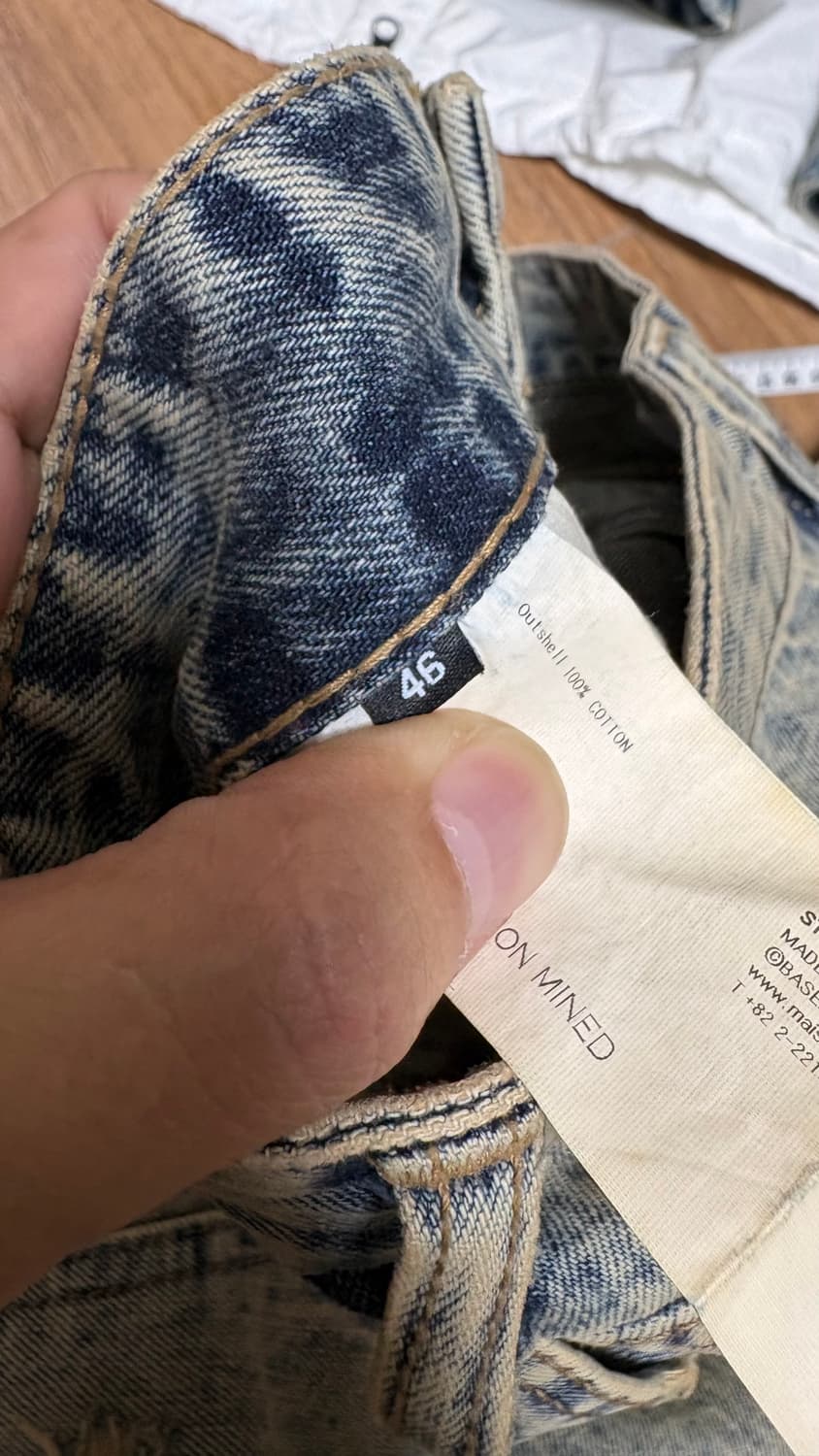 메종미네드 SLACK DESTROYED DENIM PANTS 상품이미지3