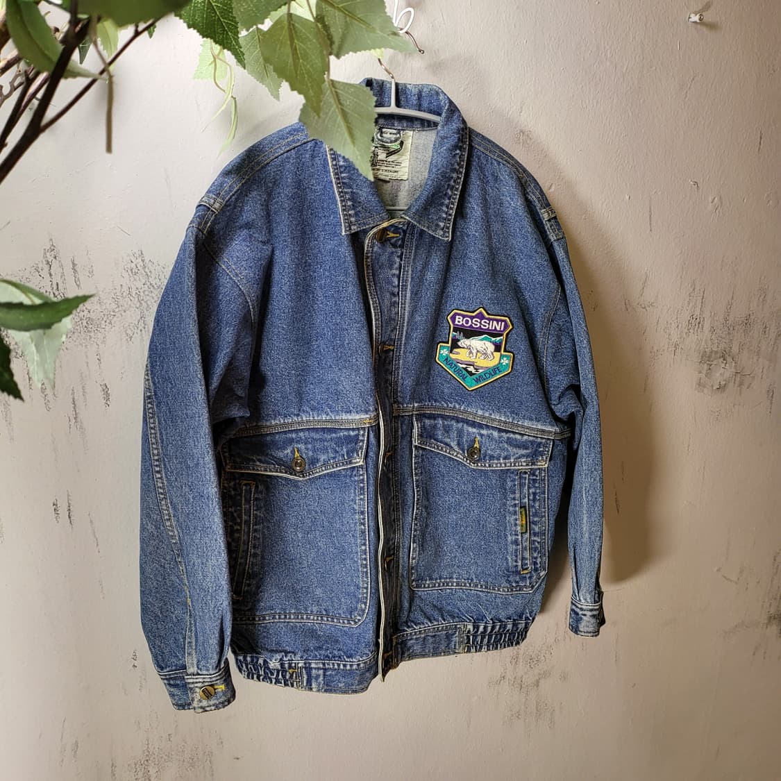 90s BOSSINI 데님 자켓 (L) 상품이미지3