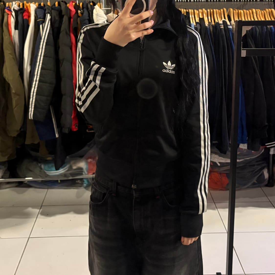 아디다스 파이어버드 우먼스 블랙실버 져지 상품이미지1