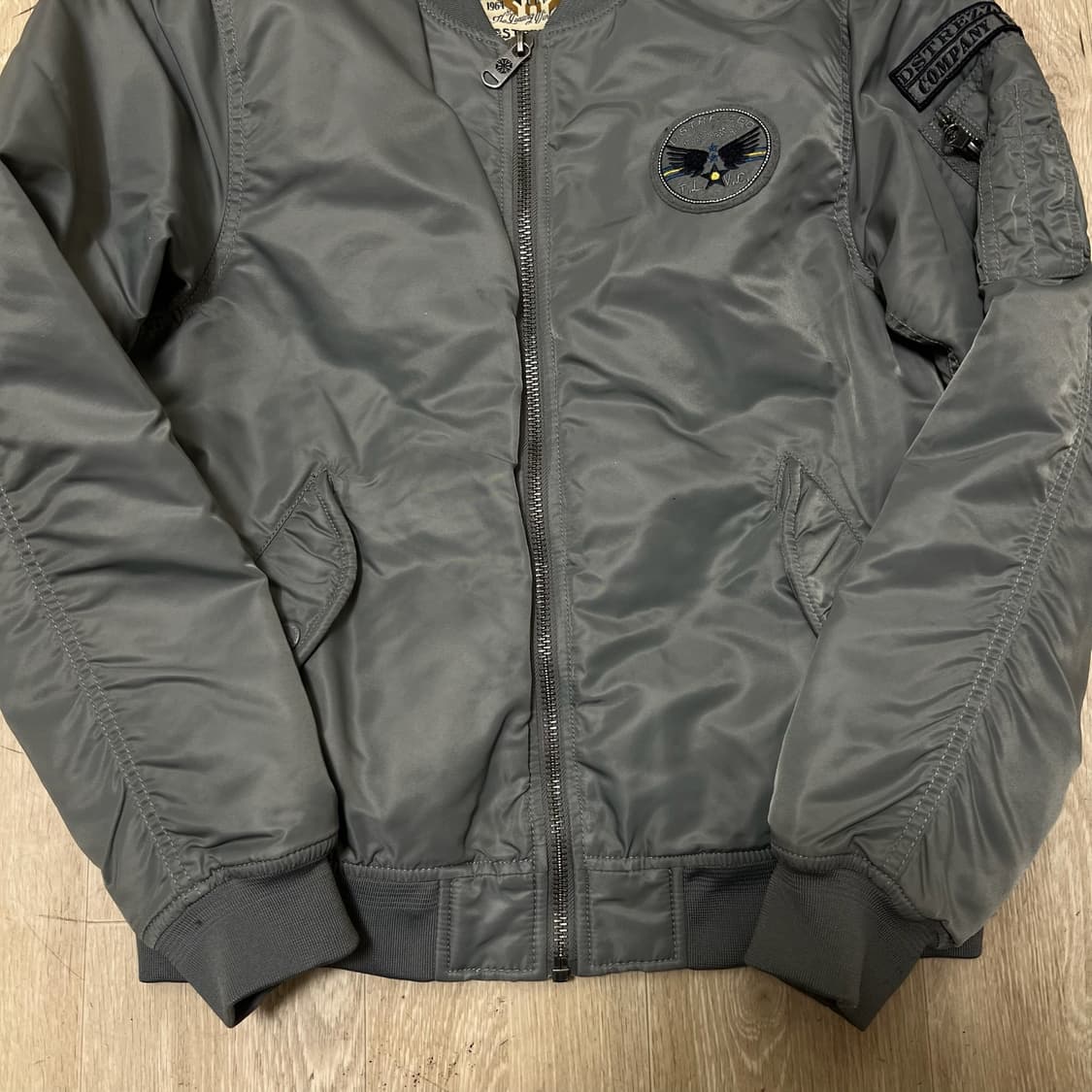 디스트레즈드 남성 와펜 봄버 MA1 항공점퍼 M/95  상품이미지3