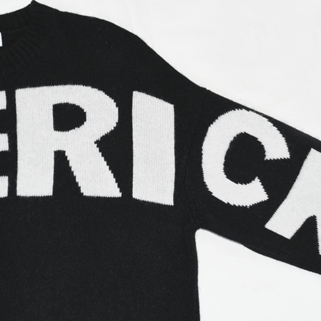 Maison Maverick Presents 블랙로고울니트 상품이미지5