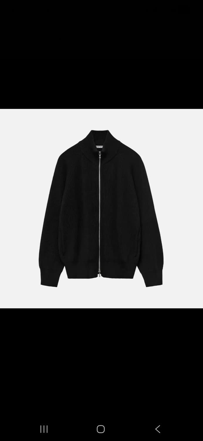 [4] 폴리테루 휴먼인덱스 트랙 니트 집업 블랙 팝니다 상품이미지1