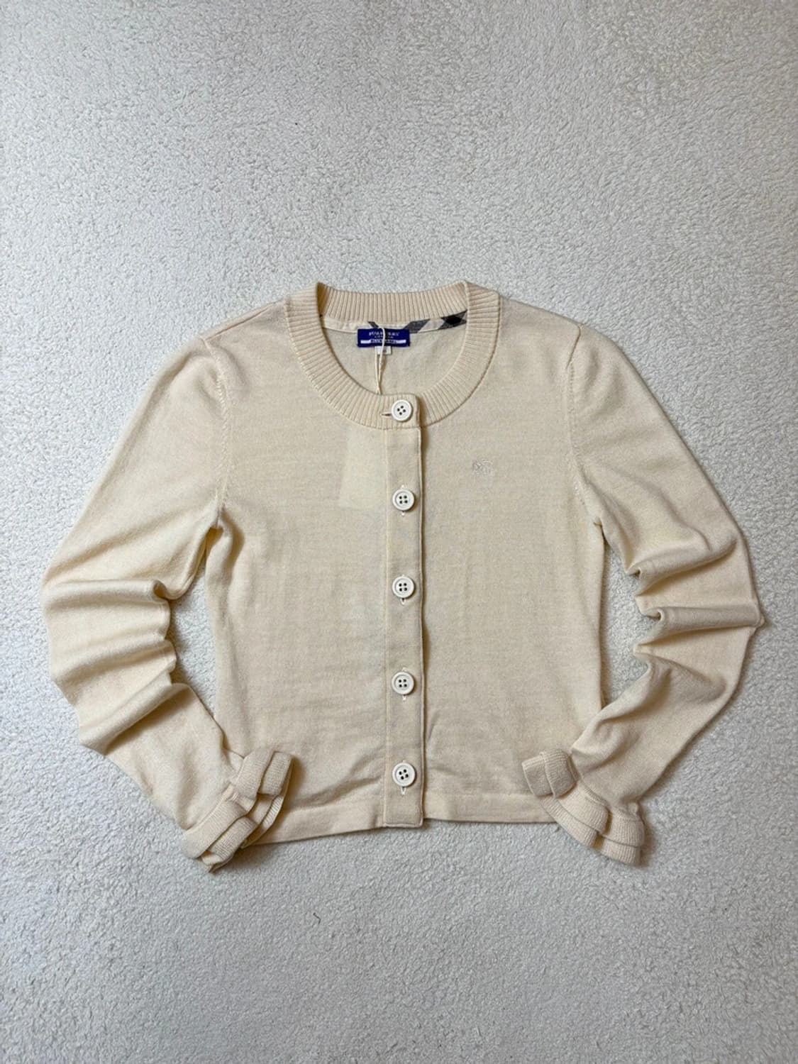 버버리 블루라벨 00's 재팬 니트 러플 가디건 PN6500 상품이미지1