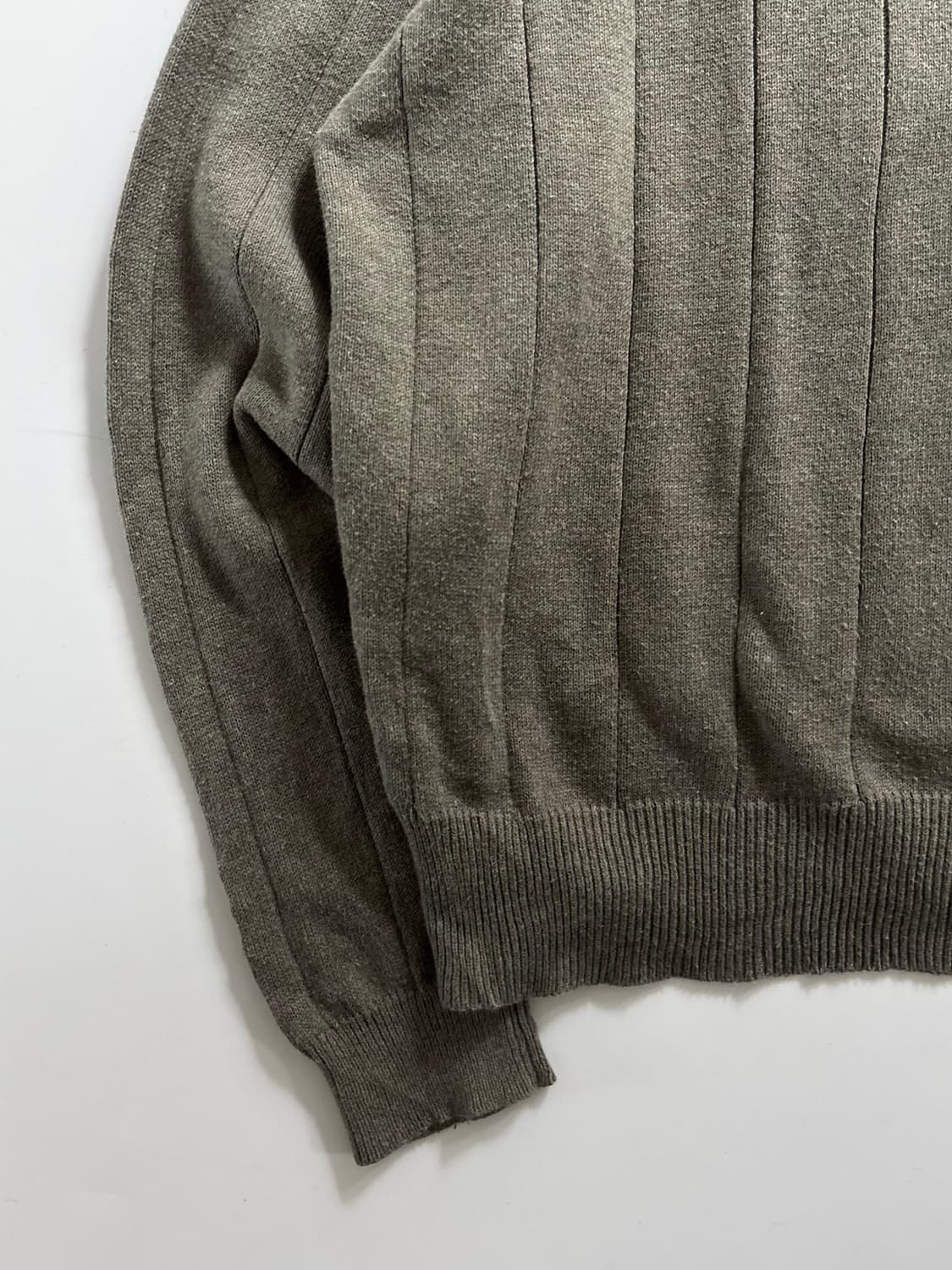 Polo 폴로 랄프로렌 코튼 카키 절개라인 코튼 니트 상품이미지4