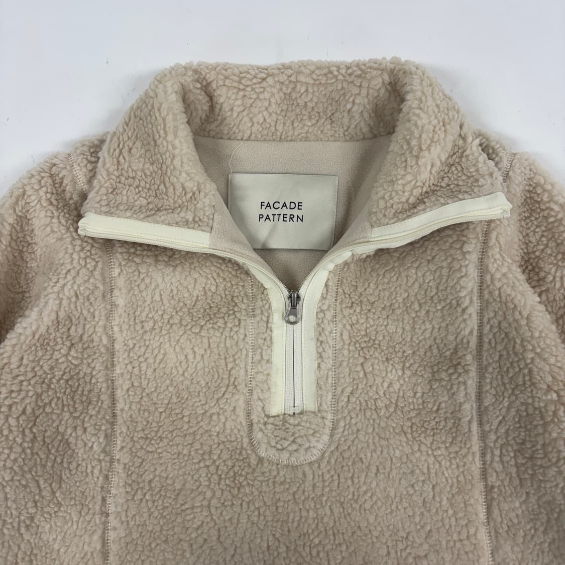 파사드 패턴 반집업 후리스 상품이미지5